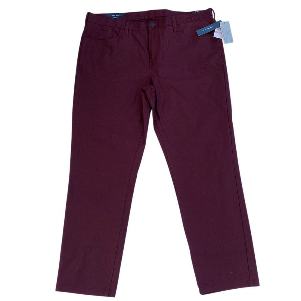 Perry‎ Ellis Men's Slim Stretch Dress Pants Red Size 40x32